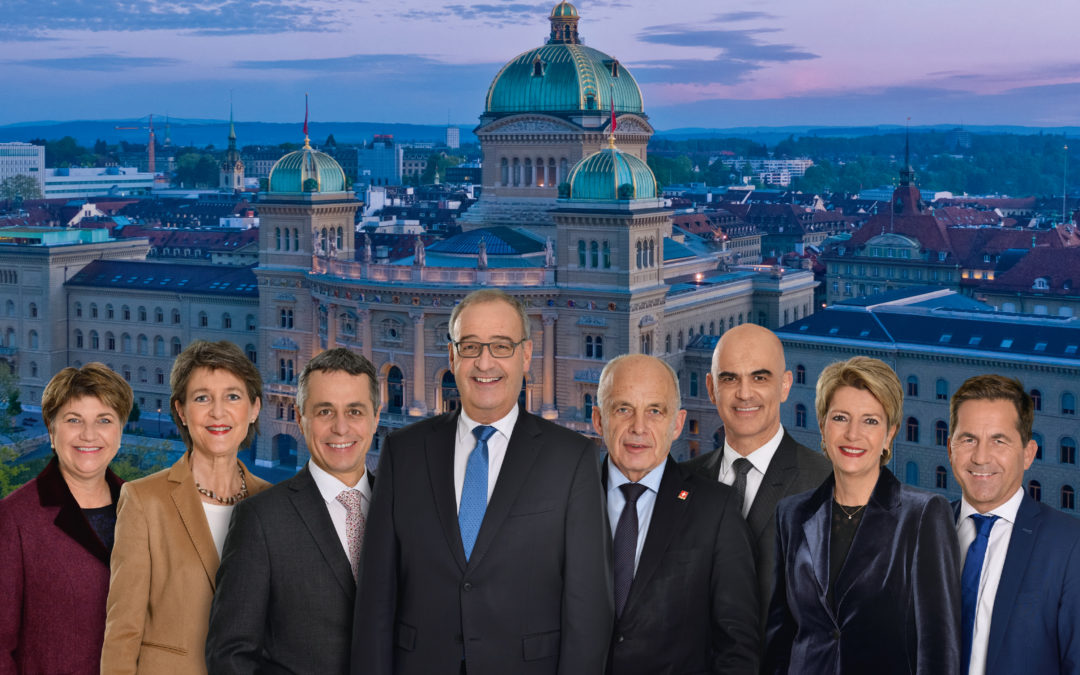 La photo du conseil fédéral 2021 : il n’y a pas de quoi rire